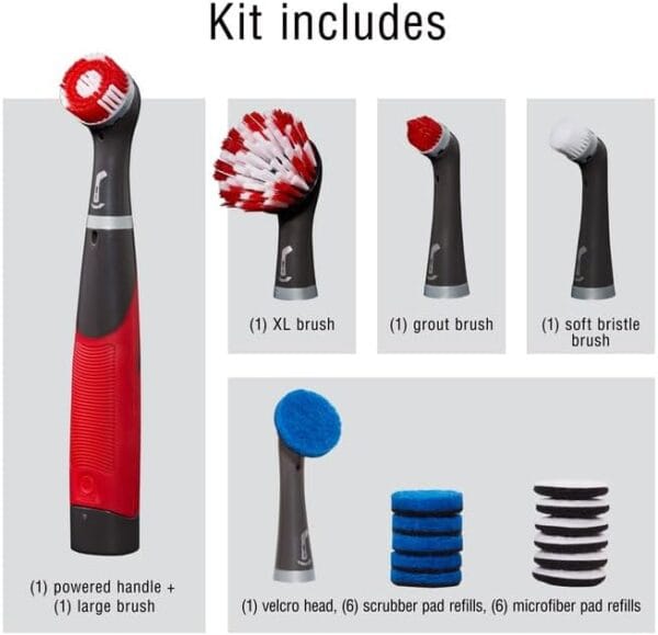 rubbermaid reveal power scrubber 18 piece kit