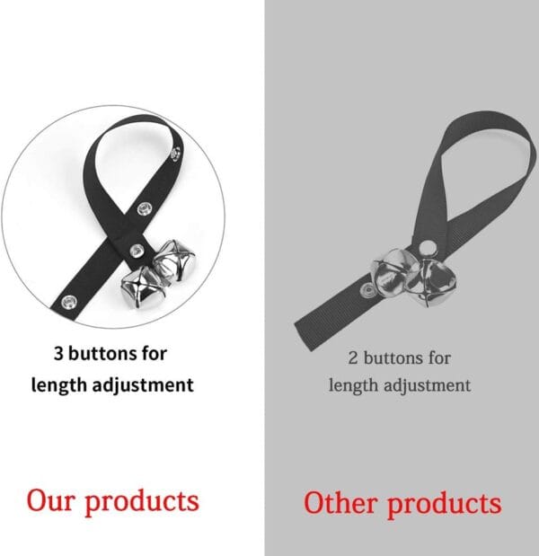 upgraded puppy bells dog doorbells for door knob