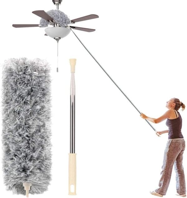 microfiber duster with extension pole(stainless steel) 30 to 100