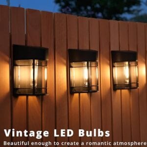 solar fence lights