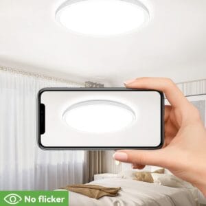 zemty 6pack 12 inch led flush mount ceiling light (white)