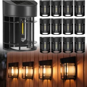 solar fence lights