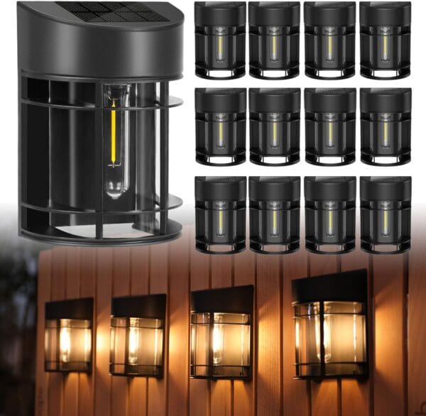 solar fence lights
