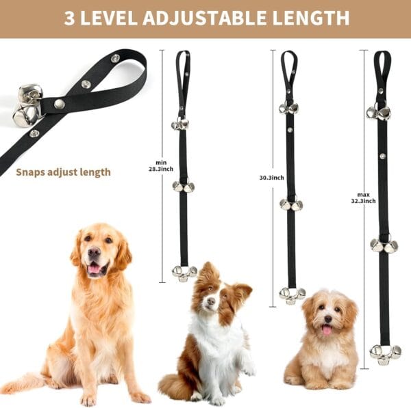 upgraded puppy bells dog doorbells for door knob