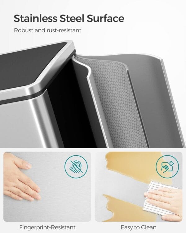 2 x 8 gallon (2 x 30 l) garbage can for kitchen