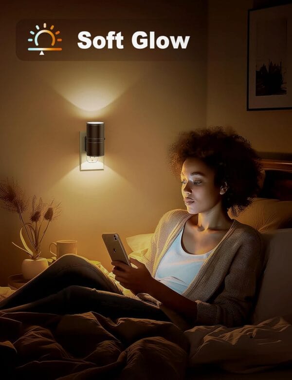 night lights plug into wall 2 pack