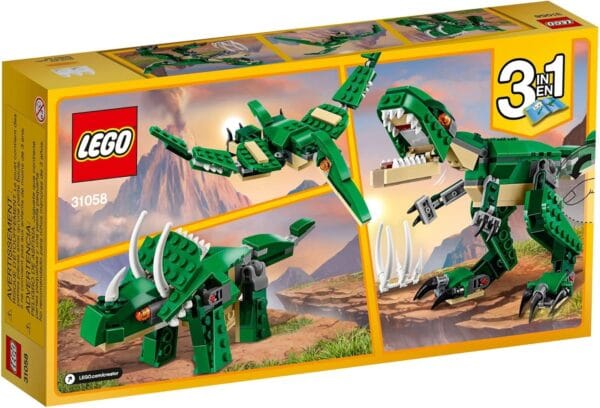 lego creator 3 in 1 mighty dinosaur toy